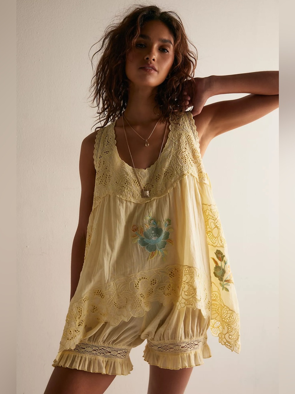 Free People Eye Catcher Bloomsie Romper